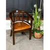2 KĖDŽIŲ RINKINYS Antyki24 Naujas Lenong Retro Medinis Oda Ruda 80cm
