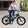 20 colių 7 greičių kalnų dviratis, 85 kg anglies plieno rėmas, perjungiamas žalias