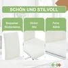 2x baltos PU minkštos valgomojo kėdės Šiuolaikinės metalinės kojos