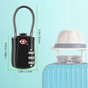 2x TSA CODE SISTEMOS BAGAŽO GAMINĖS PAKALINĖS SPYNĖS SU KABELIŲ APSAUGA