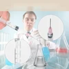 3 ml švirkštų rinkinys iš 20 PLASTIKINIŲ LABORATORIJŲ NEsterininių adatų
