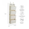 3 Sprouts Hanging Door Organizer Kreminis Perdirbtas