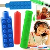 3 vnt. Logopedinis, terapinis, sensorinis pieštukų dantukas žmonėms, sergantiems ADHD ir autizmu