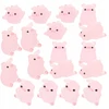 30 vnt. DERVOS MINI PIG FIGURINE SPALVOTAS RINKINYS