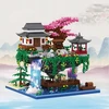 3320 EL STATYBINIAI BLOKAI JAPANIŠKAS SODAS SAKURA LED NAMAS CHERRY PREMIUM