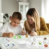 3D DAŽYMO RINKINYS SU MAGIC PUFFY EFEKT SU 10 APVALIŲ POPIERIŲ