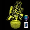 3D Lamp 3d Led Naktinė Lempa - Gaisrininkų Tema