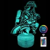 3D Lamp 3d Led Naktinė Lempa - Gaisrininkų Tema
