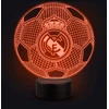 3D Lampka LED Real Madryt nocna na prezent dla fana dla dziecka