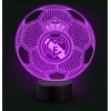 3D Lampka LED Real Madryt nocna na prezent dla fana dla dziecka