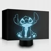 3D Lampka LED Stich Lampka nocna do pokoju dziecka Prezent