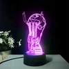 Renew Force 3D LED NAKTINĖ LAMP nuotolinio valdymo pultas RGB GAMING FUTBOLO PLAYER DOVANA FC Barcelona