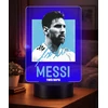Plexido 3D LED naktinė lempa Lionel Messi Dovana su vardu futbolo gerbėjui