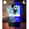 Plexido 3D LED naktinė lempa Lionel Messi Dovana su vardu futbolo gerbėjui