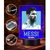 Plexido 3D LED naktinė lempa Lionel Messi Dovana su vardu futbolo gerbėjui