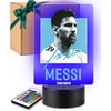 Plexido 3D LED naktinė lempa Lionel Messi Dovana su vardu futbolo gerbėjui