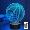 3D LED NAKTINIS LEMPAS VAIKAMS SU KREPŠINIO MOTYVU, 16 SPALVŲ, DOVANA