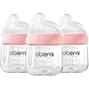 3x stiklinis buteliukas nuo pilvo dieglių 150ml čiulptukas kaip krūtinė laisvas srautas 0-3 m