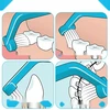 4 DANTŲ ŠEPEETĖLIŲ MINKSUS DVIPUSIS MAŽAS HIGIENOS RINKINYS