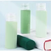 4 SILIKONINIŲ BUTELIŲ KELIONINĖS INDĖLIŲ RINKINYS 100ml ŽALIAI RUDA