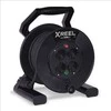4-vietis ilgintuvas ritėje IP54/25m X-reel H05RR-F/3x1.5mm2 juodas