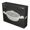 4,5 l seklus puodas su dangteliu 30 cm, Fashion FTV-0067 matinis kremas - auksinis