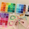 4700 vnt., 72 spalvos Pony karoliukai Rainbow karoliukai rankdarbiams