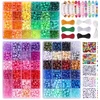 4700 vnt., 72 spalvos Pony karoliukai Rainbow karoliukai rankdarbiams