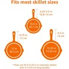 49 Universalus silikoninės keptuvės rankenos dangtelis 14cm