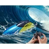 4Drc NUOTOLINIO PULTO VALDOMA VALTIS FAST MOTORBOAT RC 2XBATERY GALINGI VARIKLIAI