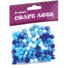 4F Dekoracija POMPONAI, Fandy, 10mm, 120 vnt., mėlynos sp.