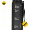 4Fizjo 650 ml juodas sportinis vandens butelis