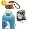 4Fizjo 750 ml mėlyno stiklo vandens butelis