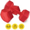 4Fizjo Bituminiai hanteliai pratimams 2 x 3kg