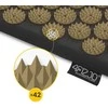 Akupresūros kilimėlis su pagalve 4FIZJO 110 × 42 cm, juodai auksinis