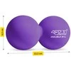 4Fizjo Dvigubas masažinis kamuoliukas DOUBLE BALL violetinis