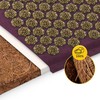 4Fizjo EKO akupresūros kilimėlis su grikių lukštais ir kokosu, violetinis