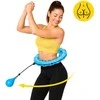 4Fizjo Hula Hoop su svarmenimis ir masažu, mėlynas