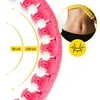 4Fizjo Hula Hoop su svarmenimis ir masažu, rožinis