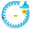 4Fizjo Hula Hoop su svarmenimis ir masažu, mėlynas