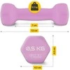 4Fizjo Ketaus hanteliai pratimams Classic 2 x 0,5kg