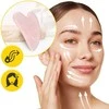 4Fizjo Klasikinis Gua Sha akmuo, pagamintas iš natūralaus rožinio kvarco