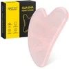 4Fizjo Klasikinis Gua Sha akmuo, pagamintas iš natūralaus rožinio kvarco