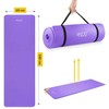 4Fizjo NBR jogos ir fitneso kilimėlis 180 × 60 × 1 cm, violetinis
