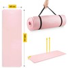 4Fizjo NBR jogos ir fitneso kilimėlis, 180 × 60 × 1,5 cm, šviesiai rožinis