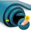 4Fizjo NBR jogos ir fitneso kilimėlis 180 × 60 × 1 cm, jūros žalios spalvos