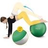 4Fizjo Pripučiamas gimnastikos kamuolys 65 cm žalias