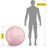 4Fizjo Pripučiamas gimnastikos kamuolys 55 cm, rožinis