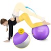 4Fizjo Pripučiamas gimnastikos kamuolys 65 cm violetinis