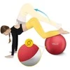 4Fizjo Pripučiamas gimnastikos kamuolys 55 cm raudonas